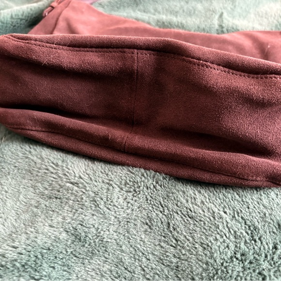 Elegant Italian Suede Shoulder Bag - Brown - Picture 7 of 7